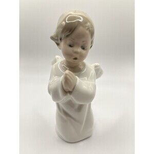 Lladro Angel Praying Kneeling Porcelain Figurine 4538 Spain Vintage Retired 5"